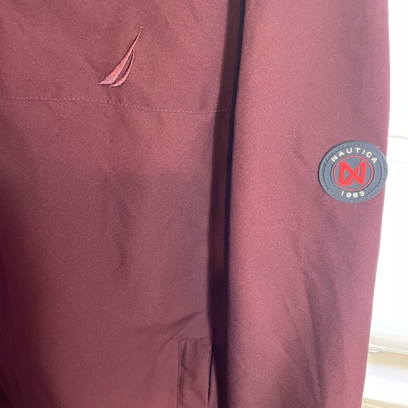Náutica Men’s Burgundy Waterproof Bomber Jacket - XL - Picture 12 of 14